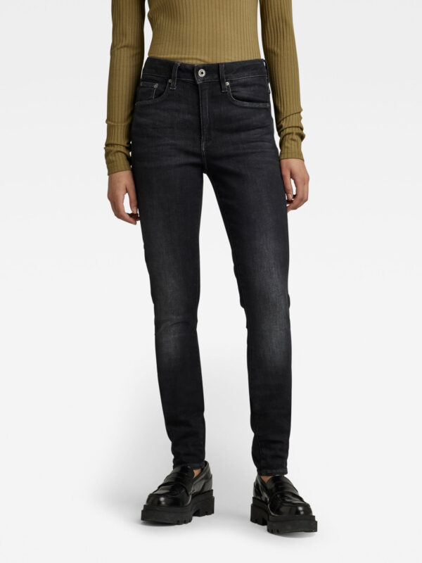 3301 High Skinny Jeans - Zwart - Dames