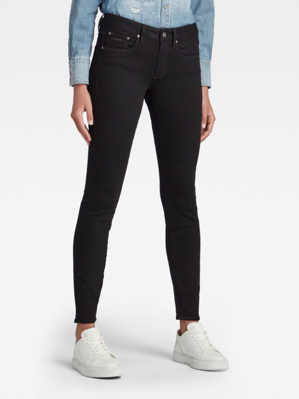 3301 Mid Skinny Jeans - Zwart - Dames